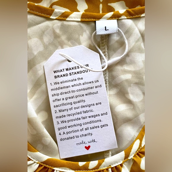 MADE WITH ❤️ SPAGHETTI STRAP LIGHTWEIGHT FLOWY MAXI DRESS SIZE LARGE 🌟NWT🌟 - Picture 10 of 12